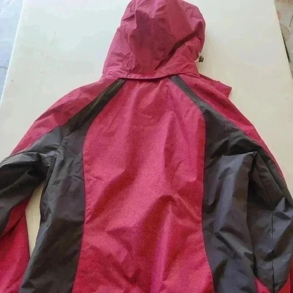 FREE COUNTRY, radiance size small fushia/pink jacket with gray - Picture 3 of 7